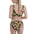 thumbnail image 5 of High Waisted Bikini Sets For Women, Papaya Watermelon Kiwi Swimsuits Tummy Control, Two Pieces Bathing Suit, 5 of 8