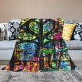 thumbnail image 2 of PIKWEEK Banksy Artist Graffiti Blanket Throw Blankets Ultra Soft Flannel Lightweight Throws for Couch, Bed,All Seasons Use ，Multiple sizes White, 2 of 6