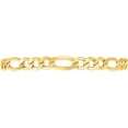 thumbnail image 4 of 10k Yellow Gold 9.5mm Lite Figaro Chain Link Necklace, 4 of 5