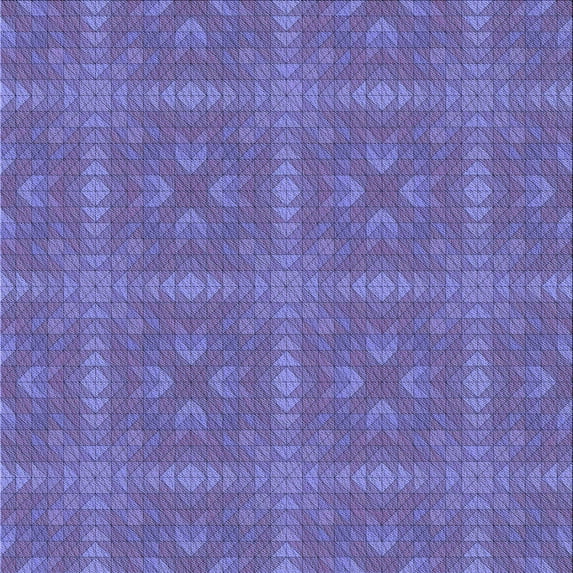 Ahgly Company Indoor Square Patterned Crocus Purple Area Rugs, 7' Square