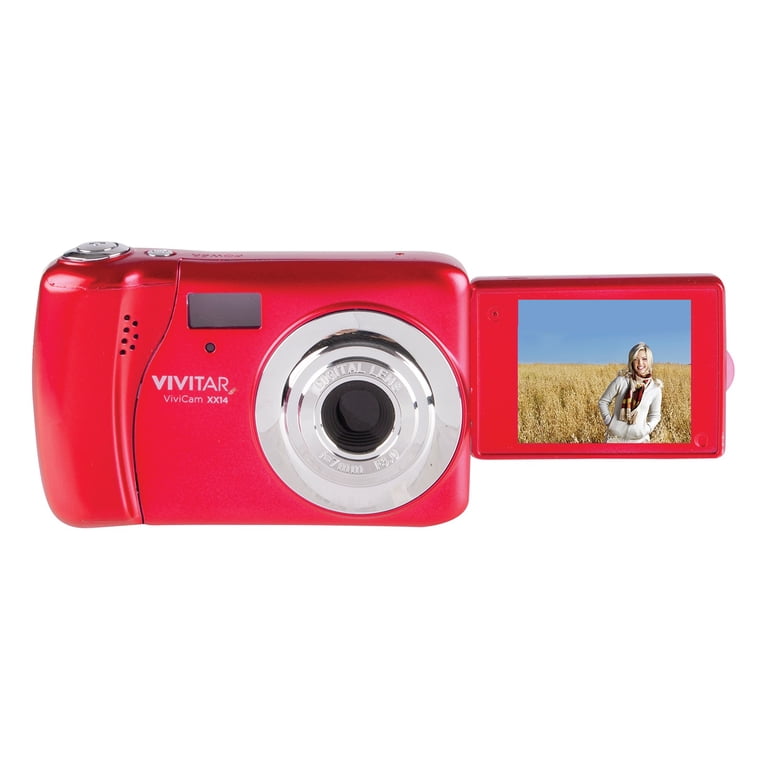 Vivitar VXX14-RED HD Selfie Digital Camera with Flip Screen Video