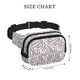 thumbnail image 4 of Fotbe Lavender Flowers Cangurera Cuadrada con Estampado de Doble Capa, Bolsa de Cintura Ajustable Mini para Hombres y Mujeres, 4 of 9