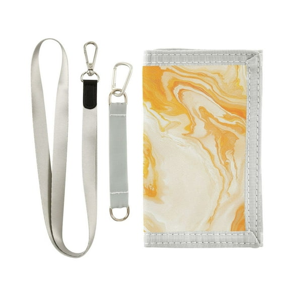 Cloth Purse Boys' Novelty Wallets Girls' Novelty Wallets Men's Wallets Women's Wallets Card Wallet Cash Wallet Student ID Bag Coin Wallet Beautiful Orange Marble