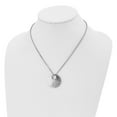 thumbnail image 4 of Stainless Steel Fancy Necklace Chain Polished Hammered 18in 18 inch, 4 of 5