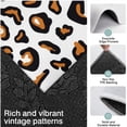 thumbnail image 3 of Black and Orange Of Leopard Print Kitchen Rugs Sets Of 3,Kitchen Runner Rugs Non Skid Washable,Decorative Kitchen Floor Mats for Kitchen,Sink,Laundry,17"x30"+ 17"x47" + 17"x59", 3 of 6