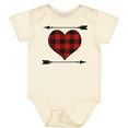 thumbnail image 3 of Inktastic Buffalo Plaid Valentines Day Heart Boys or Girls Baby Bodysuit, 3 of 5