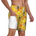 thumbnail image 6 of Rocae Honeycombs for Men's Swim Trunks Quick Dry With Two Side Pockets and One Lined Patch PocketLarge, 6 of 9