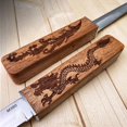 thumbnail image 3 of Double Knife Set, Handmade Camping Knife, Fixed Blade 2 In 1 M390 Steel Japanese Samurai Knife for Men, 3 of 4