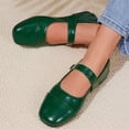thumbnail image 4 of longantii Womens Mary Jane Shoes Slip on Dressy Ballet Flats Shoes for Women 2026 New Fashion Non-Slip Shoes for Formal School Walking Green, 4 of 8