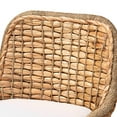 thumbnail image 5 of bali & pari Kyle Rattan, Mahogany wood and Seagrass BOHO Counter Stool, Natural Brown, 5 of 10