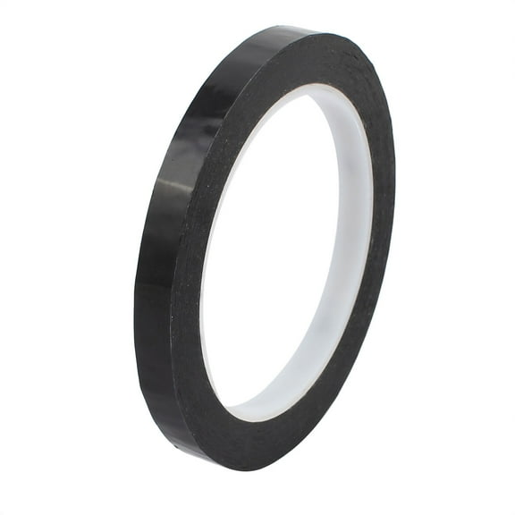 10mm x 66M Caution Reflective Warning Sticker Adhesive Tape Black