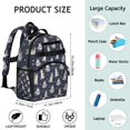 thumbnail image 6 of Siberian Husky Backpack for School,Cute School Bag,Schoolbag with Adjustable Shoulder Straps & Padded Back,15.25"x11.5"x5.25", 6 of 6
