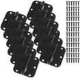 thumbnail image 2 of Cauldham (12 Pack) Heavy-Duty 3-1/2" Interior Door Hinges with 5/8" Radius Corners - Black, 2 of 7