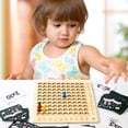 thumbnail image 1 of Math Multiplication Board 10x10 Educational Children Counting Toy  Wooden  3+, 1 of 8