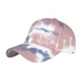 thumbnail image 4 of Toptie Criss Cross Tie Dye Ponytail Baseball Cap for Women, Washed Messy High Bun Ponytail Hat, 4 of 8