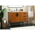 thumbnail image 2 of Elegant Decor Eugene 42" Aluminum MDF Single Bathroom Vanity in Teak, 2 of 8