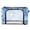 Blue Marble, variant on Collapsible Water-Resistant Storage, Double-door Storage Bins for Closet Organizers Blue Floral Bear Printed 16.9"x11.4"x10"