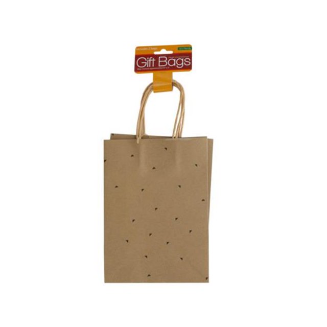Kole Imports HH314-80 Ensemble de Sacs Cadeaux Imprimés Triangles - Lot de 80