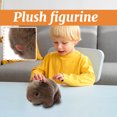 thumbnail image 4 of Premium Realistic Hamster Plush Toy Soft Stuffed Animal for Kids Cute Kawaii Small Hamster Brown, 4 of 5