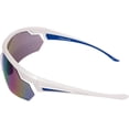 thumbnail image 6 of Rawlings Adult Sport Baseball Sunglasses Lightweight Stylish 100% UV Poly Lens (White/Blue), 6 of 7