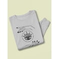 thumbnail image 3 of Fortune Teller  Design Sweatshirt Women -Image by Shutterstock, Female Medium, 3 of 4