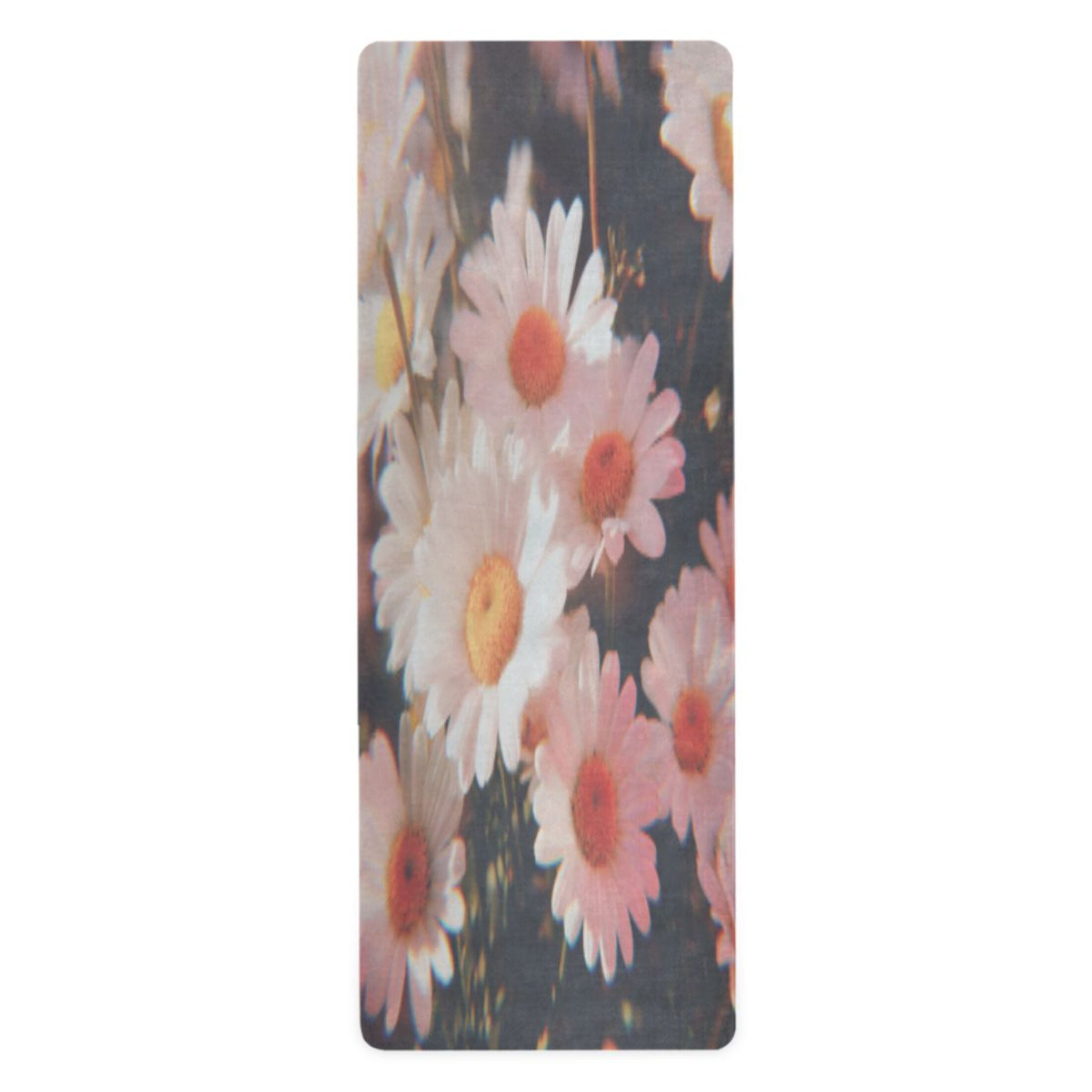 BZSMCE Yoga Mat Women Fitness Mat Daisy Field Pattern