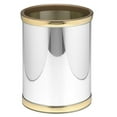 thumbnail image 5 of Mylar 8Qt Round Wastebasket (Brushed Chrome), 5 of 5