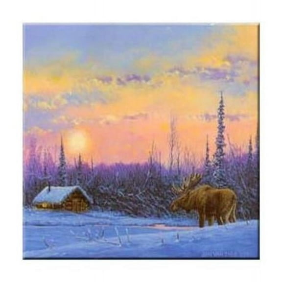 McGowan TT70026 Tuftop Van Zyle Moose and Cabin Trivet