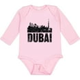 thumbnail image 3 of Inktastic Dubai City Skyline with Grunge Boys or Girls Long Sleeve Baby Bodysuit, 3 of 5