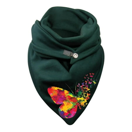 

Aompmsdx Women S Scarf Warm Cotton Casual Print Button Fashion Wrap Scarve Shawlsmittens For Children