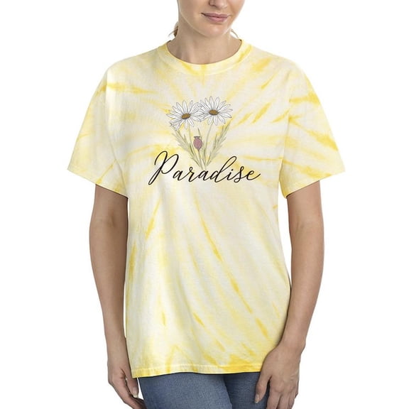Paradise Flowers Tie Dye Cyclone Women -Image by Shutterstock, Female Medium