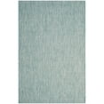 thumbnail image 2 of Safavieh Courtyard Collection CY8521-37121 Aqua and Grey Indoor,  Outdoor Square Area Rug (6'7" Square), 2 of 6