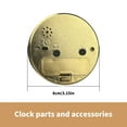 thumbnail image 6 of Snooze Alarm Clock Mechanism Insert 3Inch Diameter Gold Trim Arabic Numberals Round Watch Insert for Clock Enthusiasts, 6 of 9