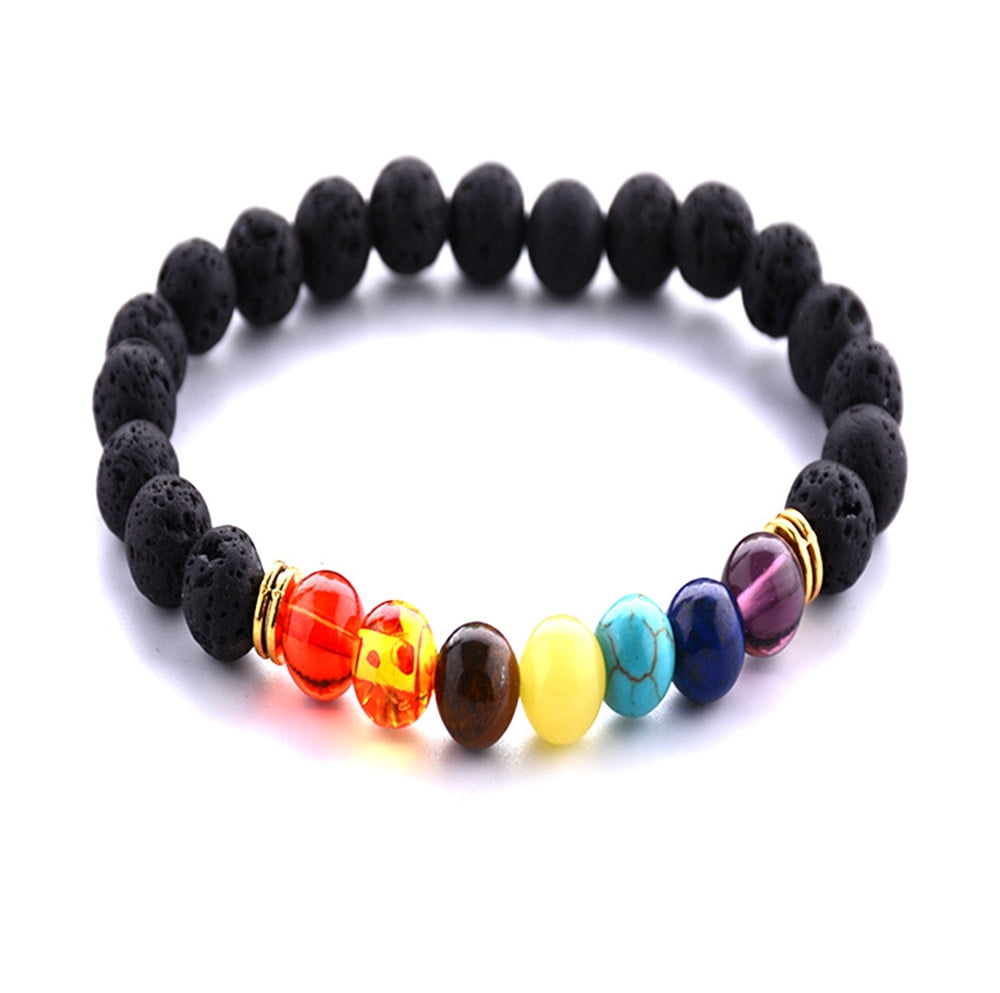 7 Chakra Yoga Life Energy Healing Balance Beads Bracelet Charm Bangle Hot Gift 