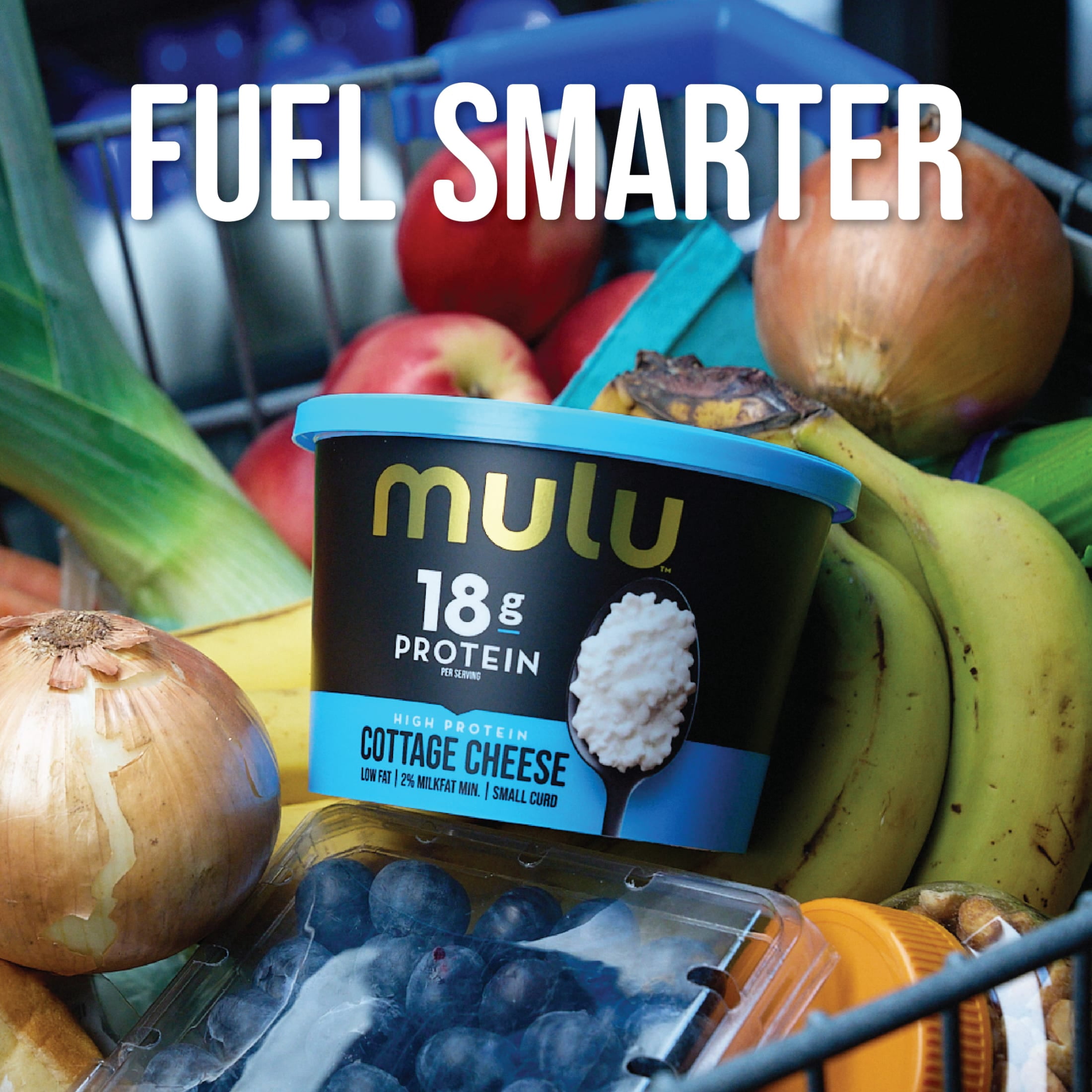 MULU High Protein Cottage Cheese, Small Curd, 2% Lowfat, 16 Oz