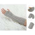 thumbnail image 2 of INSPIRE CHIC Gants Longs Extensibles Épais pour Hommes avec Ourlet Côtelé Texturé, 2 of 6