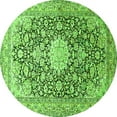 thumbnail image 1 of Ahgly Company Indoor Round Medallion Green Traditional Area Rugs, 8' Round, 1 of 1
