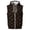 Earthy Yellow, variant on Delconic Mens Halloween Print Sleeveless Hoodie Zip Up Vest Casual Athletic Retro American Style Lightweight Fleece Outerwear Black L