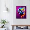 thumbnail image 3 of Nawypu  Headphone Wall Art Game Room Video Game Pictures Gaming Posters Game Gamepad Print Colorful Artwork Boy Decor for Dorm, 3 of 4