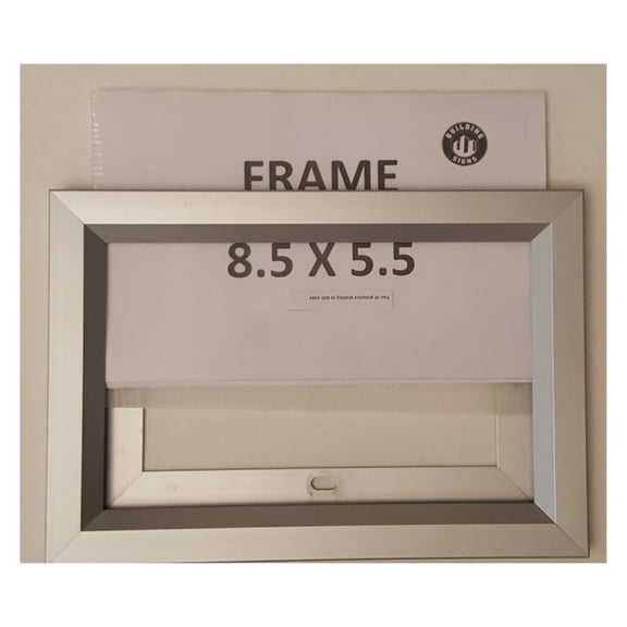 Elevator Permit Frame 8.5 x 5.5 (Heavy Duty - Aluminum)