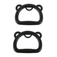 thumbnail image 2 of S SERENABLE 2 Pcs Anneaux de Gymnastique Installation Facile pour Enfants Noir, 2 of 9