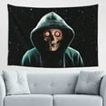 thumbnail image 1 of DouZhe Snow Skull And Crossbones Tapestry Modern Wall Hanging Tapestries Dorm Room Home Decor, 60" x 40", 1 of 6