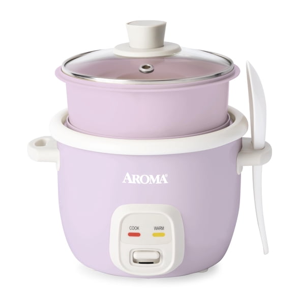 AROMA® CoreCoat - Arrocera con cesta para cocinar al vapor (4 tazas cocidas, 2 tazas sin cocinar)