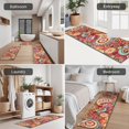 thumbnail image 5 of Red Pioneer Flower and Paisley Pattern Kitchen Rugs Sets Of 3,Kitchen Runner Rugs Non Skid Washable,Decorative Kitchen Floor Mats for Kitchen,Sink,Laundry,17"x30"+ 17"x47" + 17"x59", 5 of 6