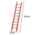 thumbnail image 5 of GUOOL Mini Ladder Figurine Chinese New Year Decor for Living Room Bookshelf Office Red 9 Step, 5 of 5