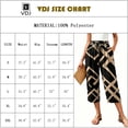 thumbnail image 2 of VDJ Flowy Pants for Women High Waist Loose Casual Pazazzo Capris Summer Fall Pull On Wide Leg Lounge Pants Trousers Size S, 2 of 8