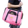 thumbnail image 4 of Bolsa de viaje para mascotas, bolsa portátil para mascotas, bolsa de transporte plegable para mascotas, bolsa de viaje para perros o gatos, jaula para mascotas con cremalleras, 45 cm x 35, 4 of 8