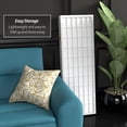 thumbnail image 6 of Red Lantern 4 ft. Short Window Pane Shoji Screen - White - 5 Panels, 6 of 7