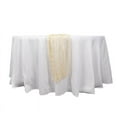 thumbnail image 2 of Balsa Circle 9 feet Champagne Crinkled Sheer Organza Table Runner Party Events Reception Tableware Decorations Supplies, 2 of 8