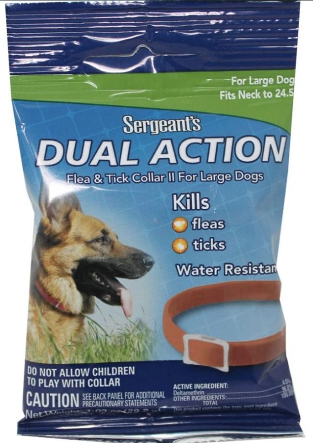 Sergeants Sergeants Dual Action Flea and Tick Collar II for Large Dogs